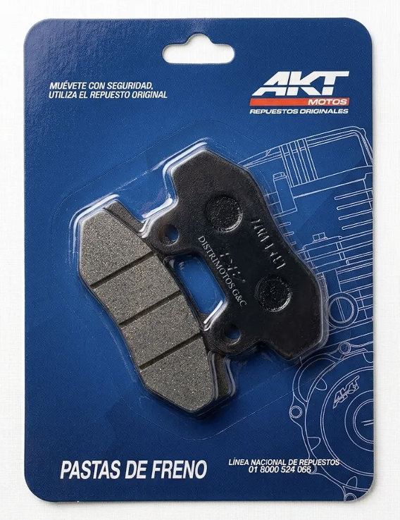 Pastillas de Freno Originales AKT NKD 125 – Delanteras